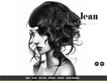 Tablet Screenshot of billiejeanhair.com